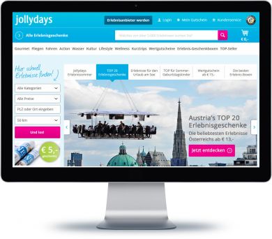 Jollydays.at Onlineshop