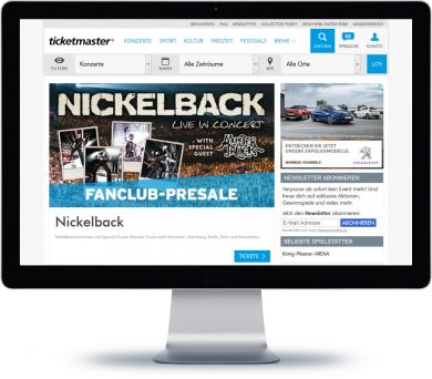 Ticketmaster Onlineshop
